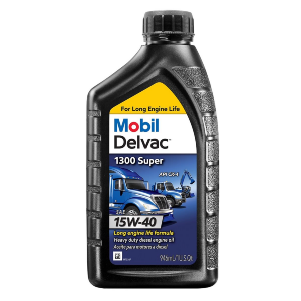 MOBIL SYNTHETIC BLEND DELVAC 1300 MOTOR OIL 15W-40 1 QT